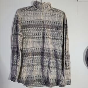 Woolrich mile run half-zip cotton base layer XS EXTRA SMALL